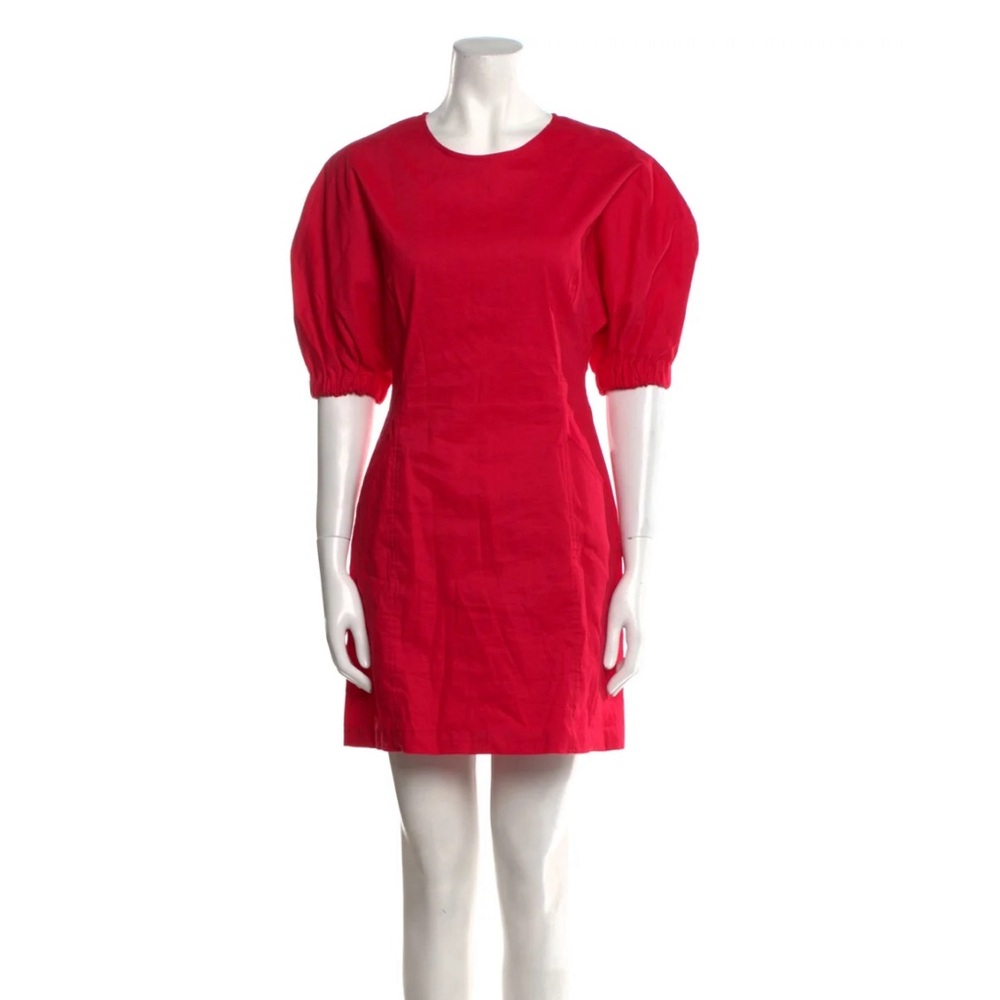 A.L.C. Valenti Puff Sleeve Red Dress